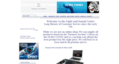 Desktop Screenshot of lightandsoundcentre.co.uk